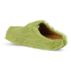 Long Hair Calfskin Fussbett Sabot