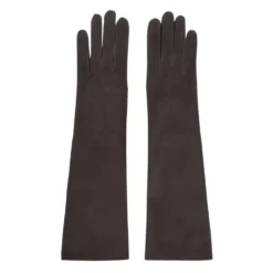 Long Slim Suede Gloves