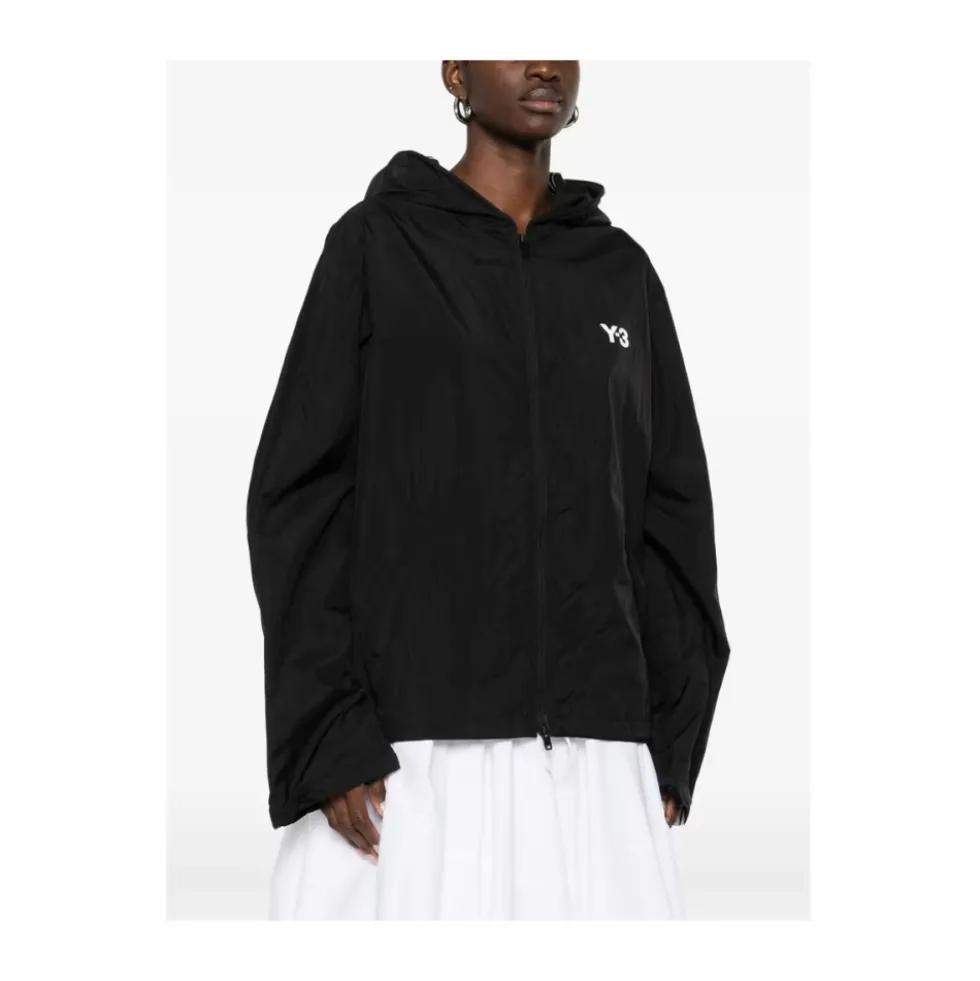 Loose Fit Wired 3-Striped Nylon Track Top