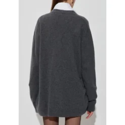 Løstsiddende cardigan med lommer