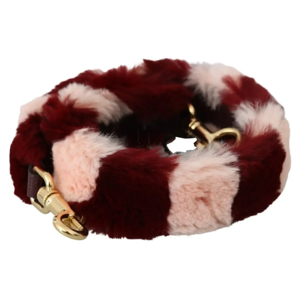 Luksus Bordeaux Pink Pels Skulderrem