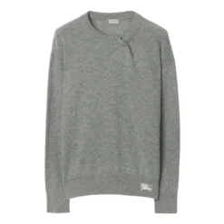 Lysegrå Cashmere Sweater