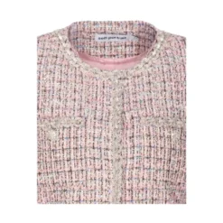 Lyserød Krystal Tweed Jakke