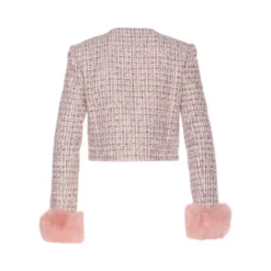 Lyserød Krystal Tweed Jakke