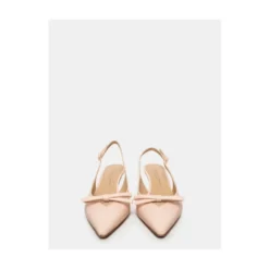 Lyserød Pæon Læder Slingback Sandal