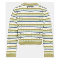 Maglia traforata Girocollo Logo ricamato