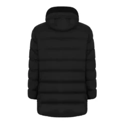 Marineblå Quiltet Puffer Frakke