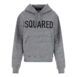 Melange Grå Bomulds Sweatshirt