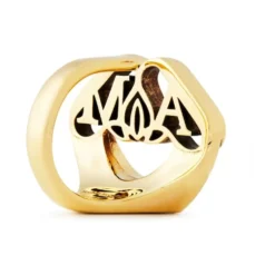 Messing Segl Logo Ring Lys Antik