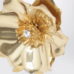 Metal Broche Med Krystal