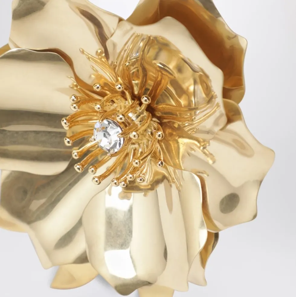 Metal Broche Med Krystal
