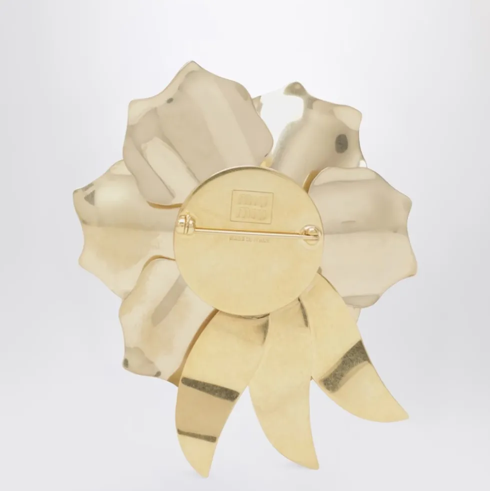 Metal Broche Med Krystal