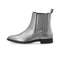 Metallic Læder Chelsea Boot Grå
