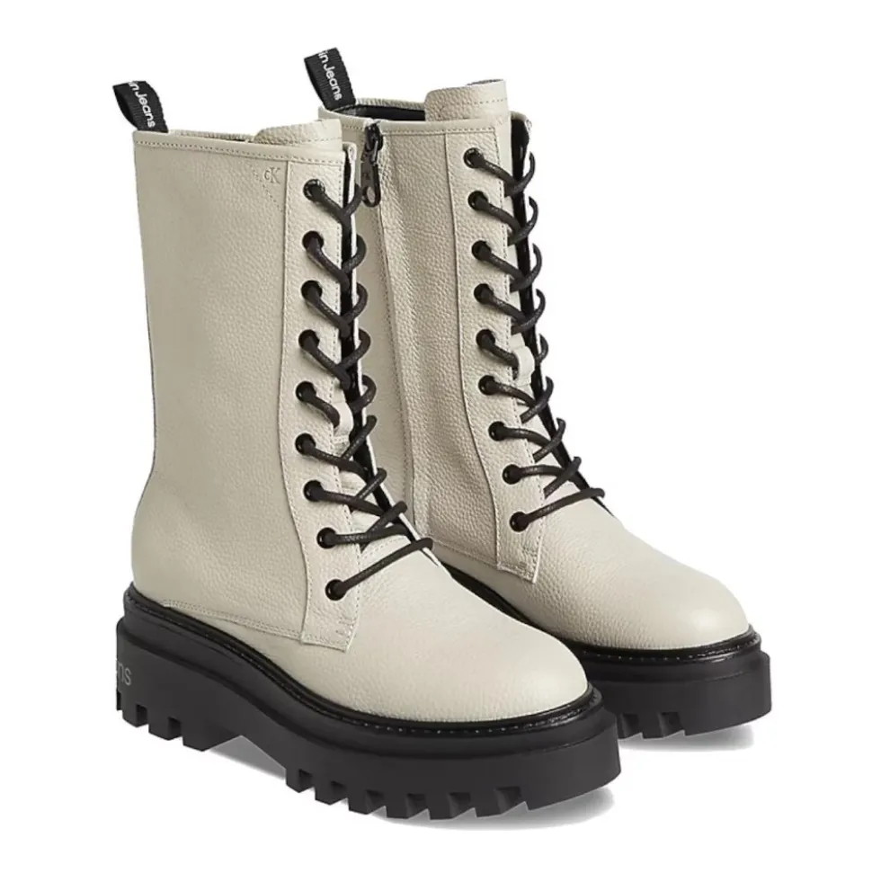 Mid Laceup Platform Støvler
