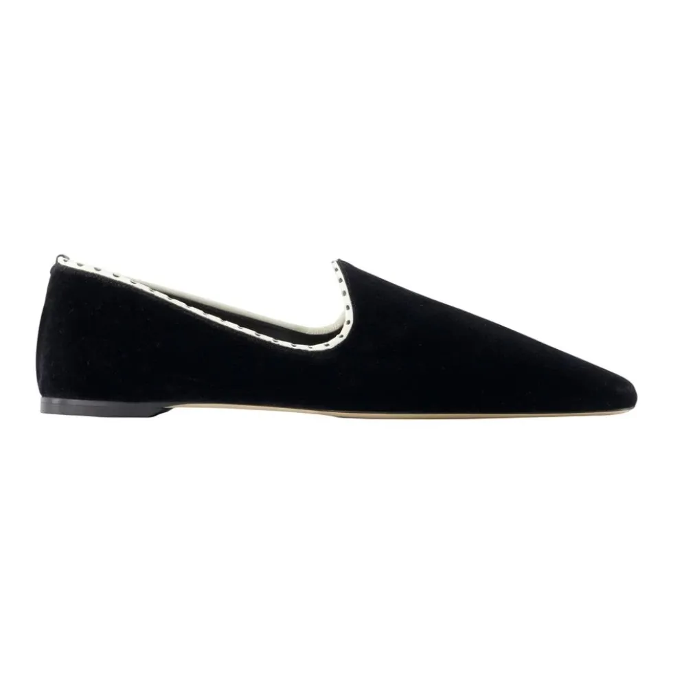 Minimalistiske Velvet Ballerinaer