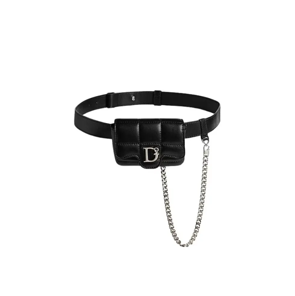 Mini Quilted Nappa Leather Belt Bag