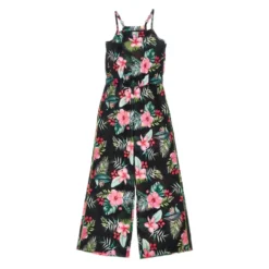 Mønstret jumpsuit i teknisk stof