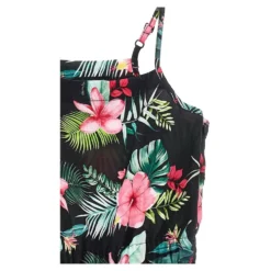 Mønstret jumpsuit i teknisk stof
