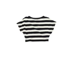 Moderne Bomulds T-shirt med Striber
