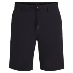 Moderne pasform seersucker shorts