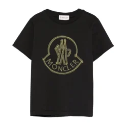 MONCLER KIDS T-shirts og Polos Sort