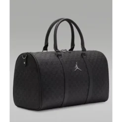 Monogram Faux Leather Duffel Bag