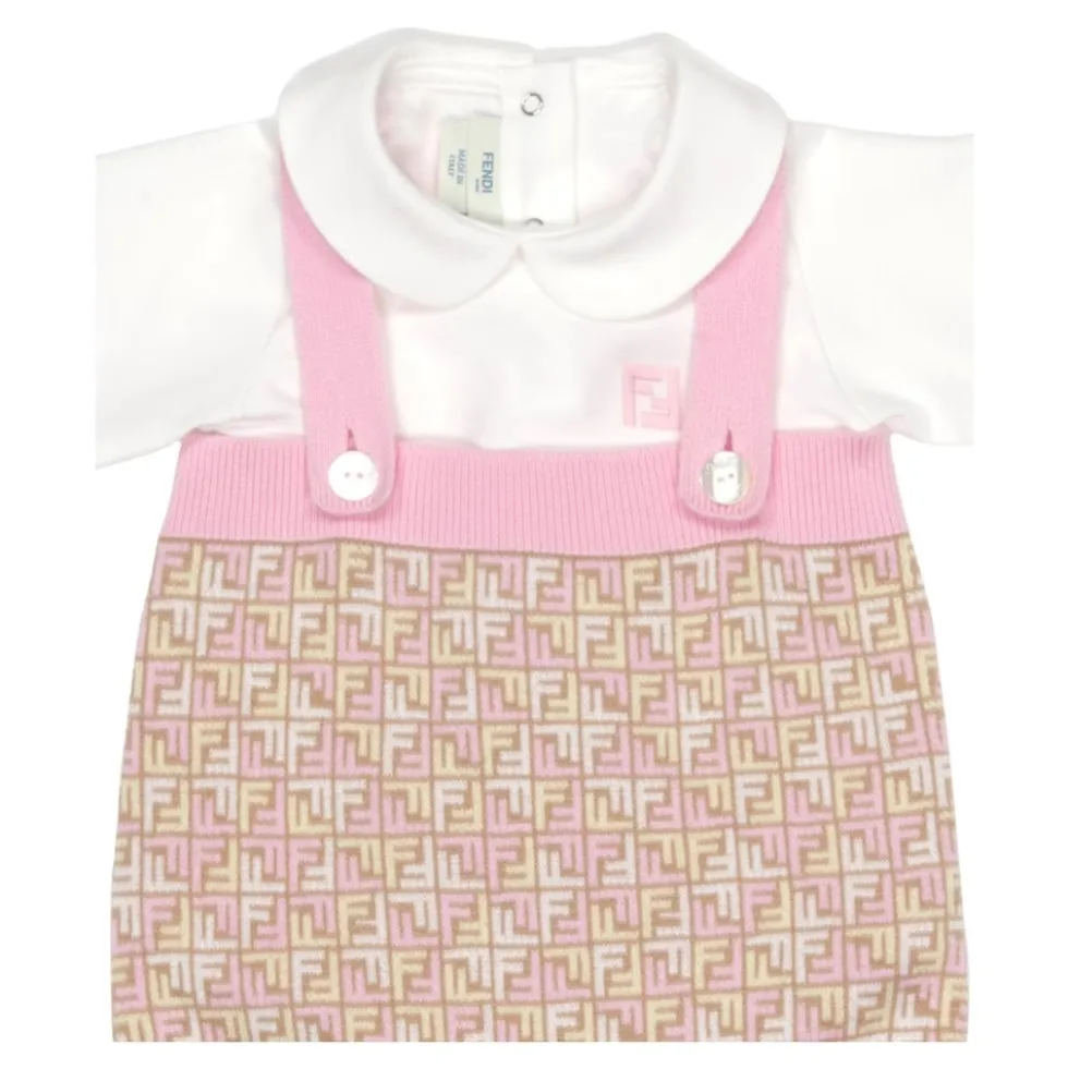 Monogram Jumpsuit og T-shirt Sæt