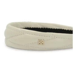 Monogrammeret læder pandebånd