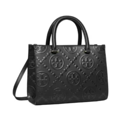 Monogrampræget firkantet tote taske