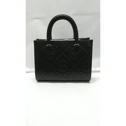 Monogrampræget firkantet tote taske