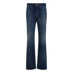 Mørkeblå Flare Jeans