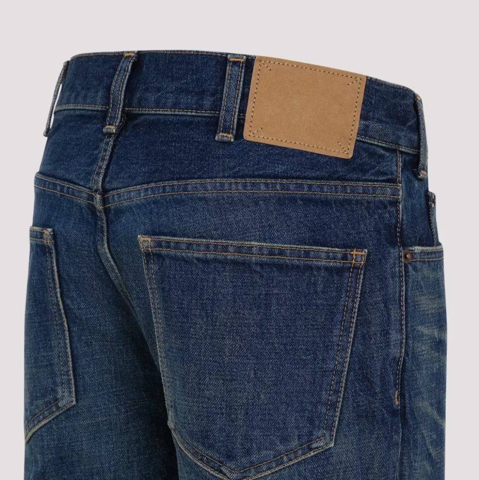 Mørkeblå Flare Jeans