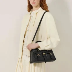 Mulberry - Small Roxanne, Black High Shine Leather