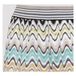 Multicolor Viscose Bukser