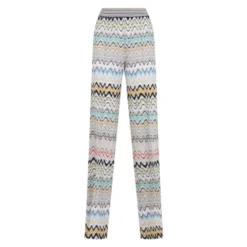 Multicolor Viscose Bukser