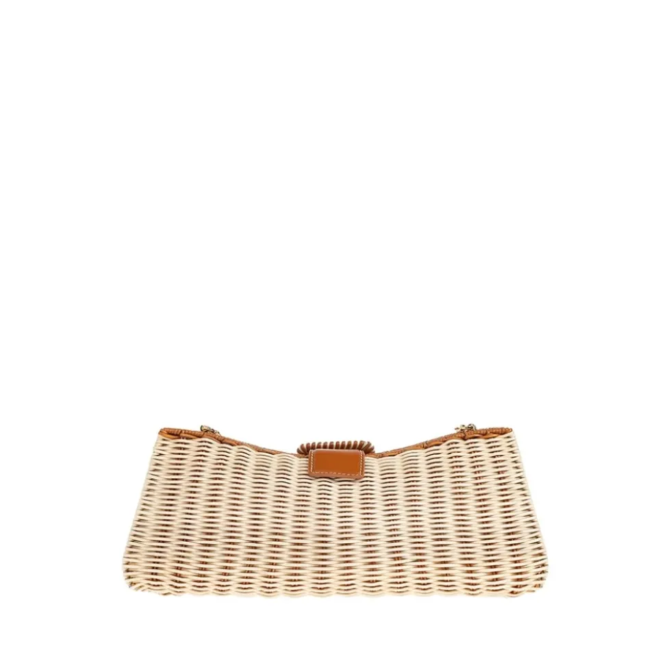 Nathalie Woven Wicker Clutch
