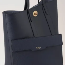 Nat Himmel Tote med Poplin Blå Detalje