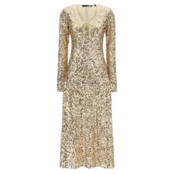 Net Sequins Midi Kjole