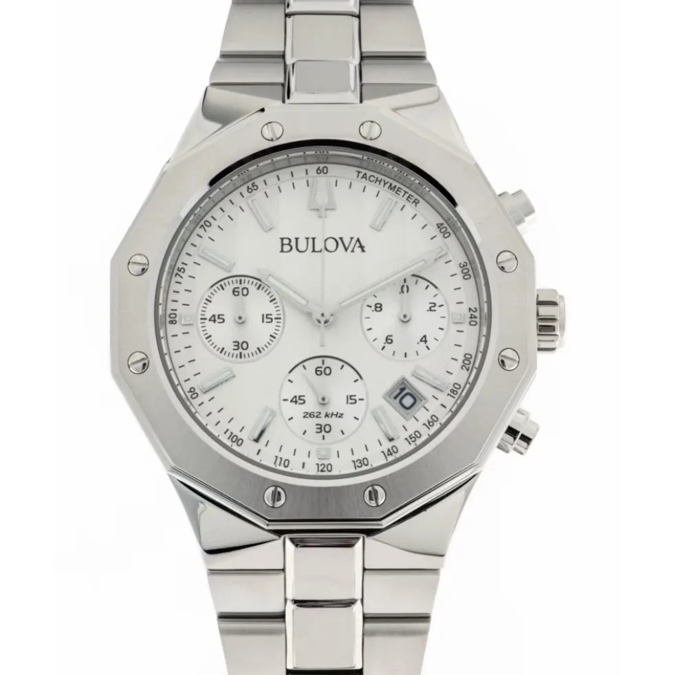 Octagon Chronograph Stål Ur