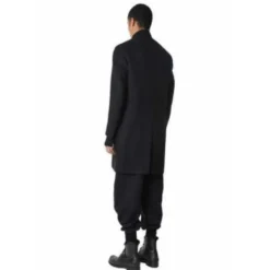 Officer Collar Single-Breasted Coat