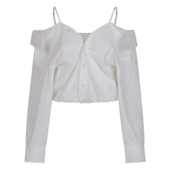 Off-Shoulder Top Med Stroppy Detaljer