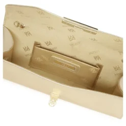 Oval clutch taske i guld farve