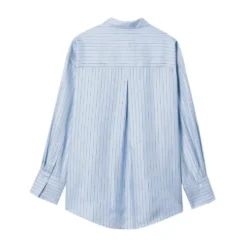 Oversized Stribet Skjorte
