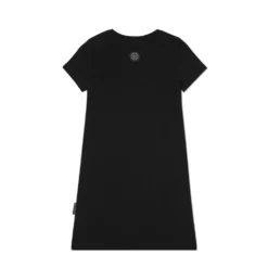 Padded Shoulder T-Shirt Short Dress Heart