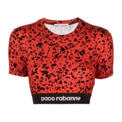 Paint-Splatter Crop Top