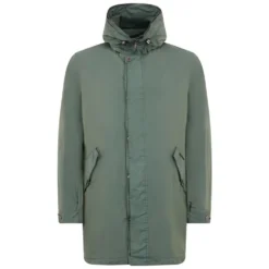 Parka med justerbar hætte