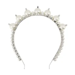 Perle Tiara Hårklemmer - Hvid