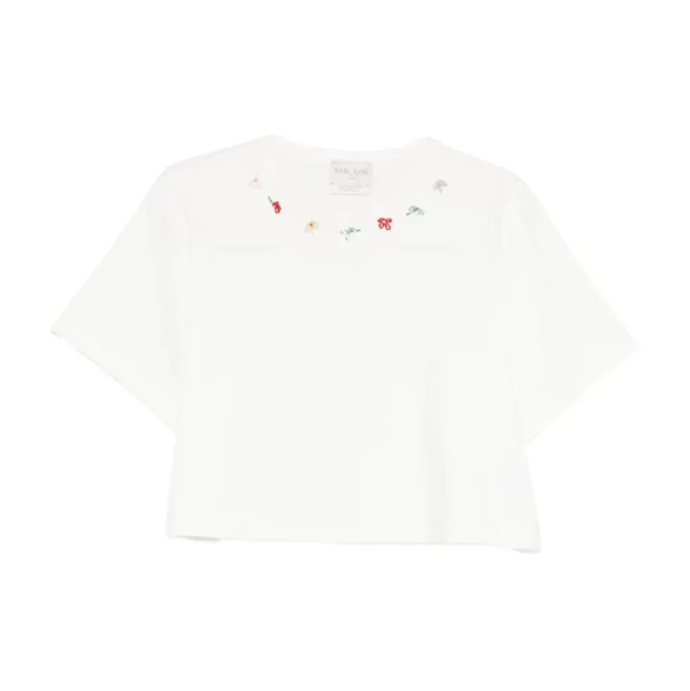 Petites Fleurs Broderi T-shirt