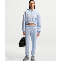 Phoenix Fleece Oversized Cropped Henley Hættetrøje