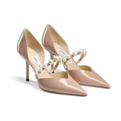 Pink Perle Krystal Hæl Pumps